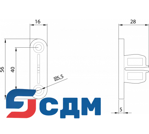 3SX3218 Пластиковый корпус, 50 мм