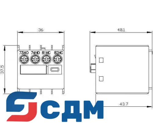 Вспомогательный контактор Siemens 3RH2911-1LA11