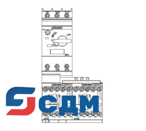 3RA2210-0GA15-2BB4 3RA22 для монтажа на стандартную рейку или для крепления винтами