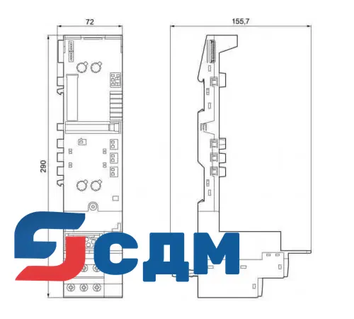 3RK1903-0AK00 Терминальные модули для силовых модулей ET 200S