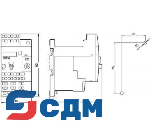 Siemens 3RU1116-0GC1 Тепловые реле перегрузки