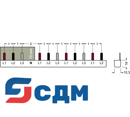 5ST3654 Сборные шины 5ST для модульных устройств