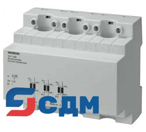 7KT1200 Трансформатор тока 7KT1 2, установочная глубина 70 mm