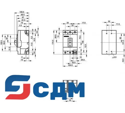 3VL2710-2DK33-.... автоматический выключатель 3 полюсный