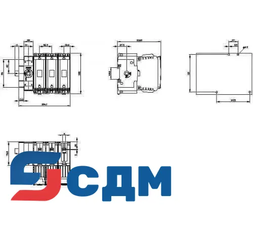 3KF1308-4LB11 3KF Выключатель-разъединитель с предохранителями