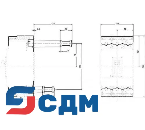 3VL9200-4RB00 Заднее присоединение