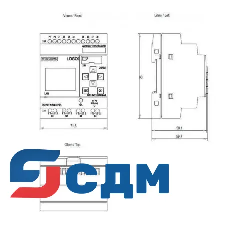 6ED1052-1HB00-0BA8 Логический модуль LOGO!