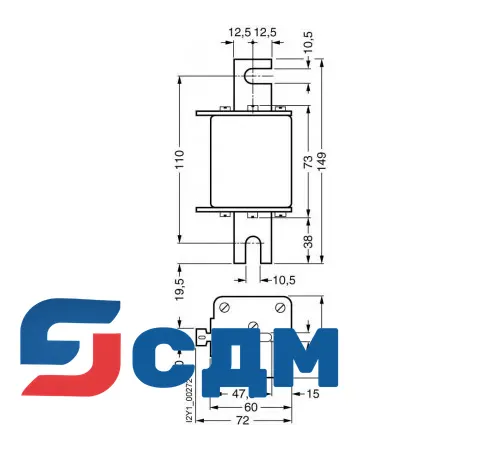 3NE3338-8 Предохранительная вставка NH SITOR
