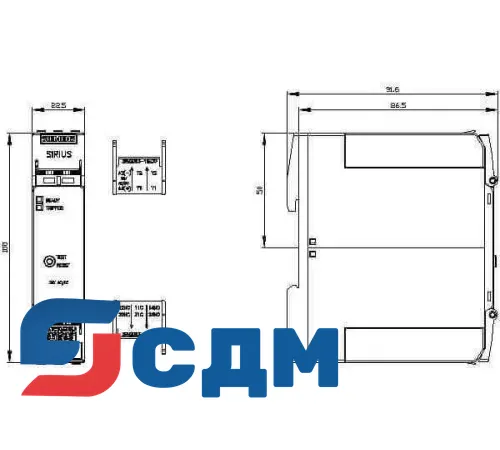 3RN2013-1BA30 SIRIUS 3RN2 термисторная защита электродвигателя