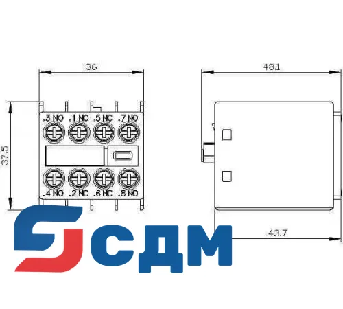Вспомогательный контактор Siemens 3RH2911-1FB22
