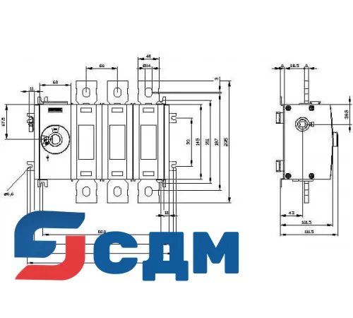 3KD4834-0QE10-0 Выключатель-разъединитель SENTRON