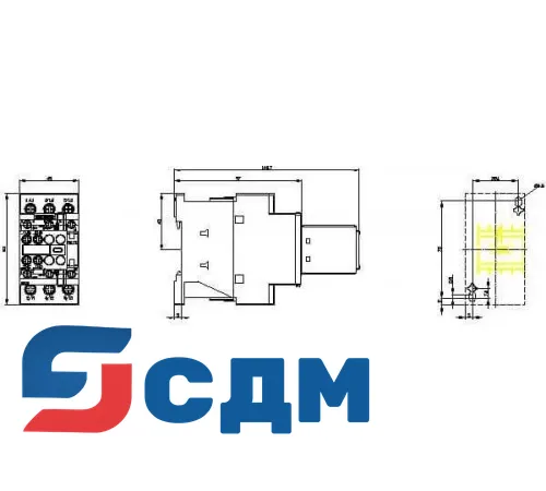 Контактор Siemens 3RT2027-1AP04