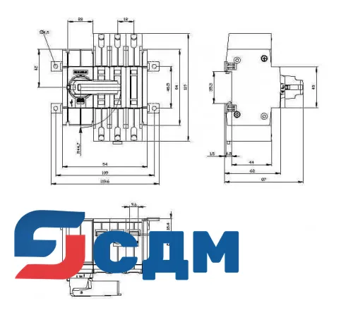 3KD2232-2ME10-0 Выключатель-разъединитель SENTRON