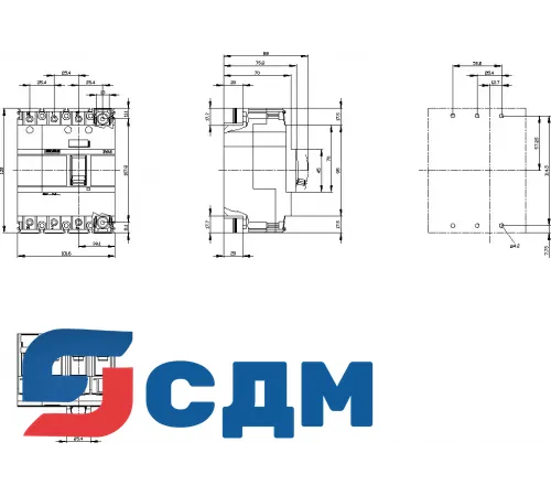3VA1163-1AA42-0AA0 3VA Переключатели-разъединители в исполнении MCCB мощностью до 160 А