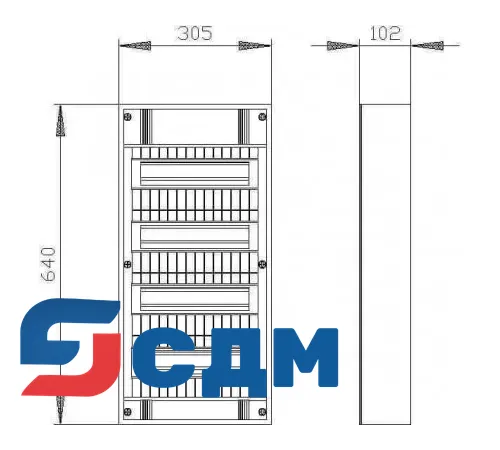 8GB5048-0KM Небольшие распределительные щиты