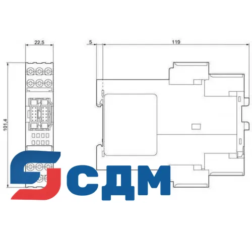 3RK3321-1AA10 3RK32, 3RK33 Модуль расширения