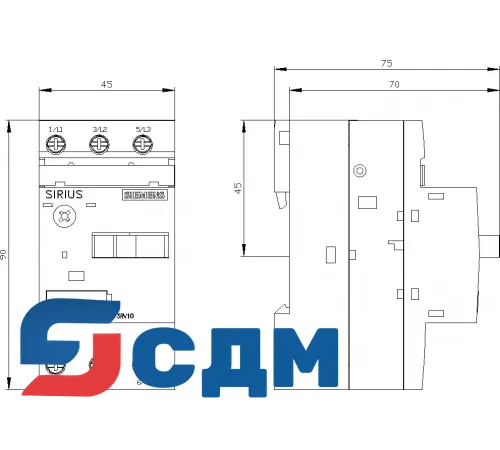 Siemens 3RV1011-1GA10 Автоматический выключатель