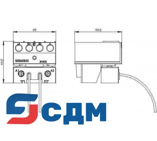 Вспомогательный контактор Siemens 3RH2924-1GP11
