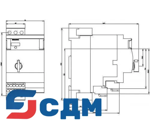 3RA6500-1EB42 Реверсивный компактный пускатель 3RA65