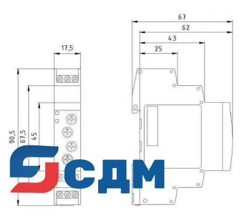 7PV1518-1AW30 Реле времени 7PV15 в корпусе шириной 17.5 мм