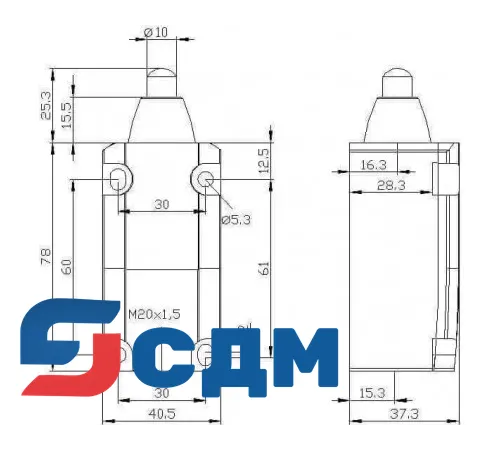3SE5112-0CC02-1AJ0 Корпуса шириной 40 мм в соответствии с EN 50041