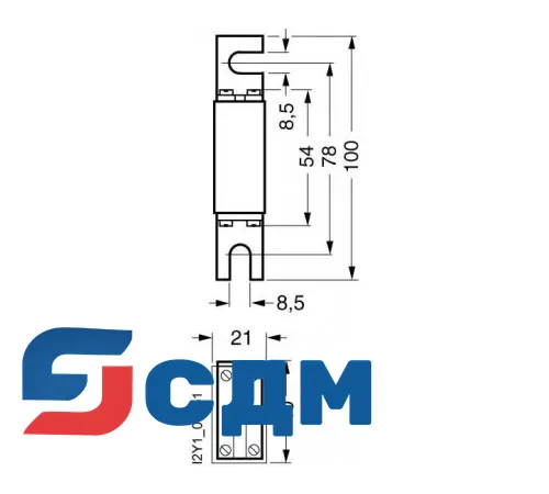 3NE8720-1 Предохранительная вставка NH SITOR