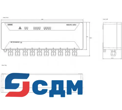 6ES7157-0AG82-0XA0 Активный полевой распределитель AFD и Активный полевой разветвитель AFS