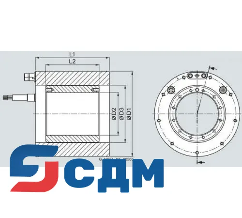1FW6050-0WB15-0KC1 Моментный двигатель 1FW6