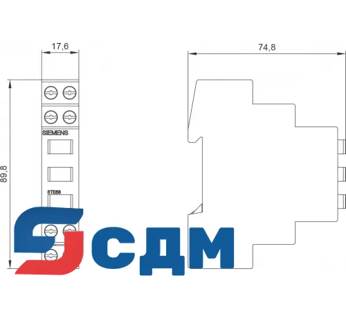 5TE5802 Световые индикаторы 5TE5 8, установочная глубина 70 mm