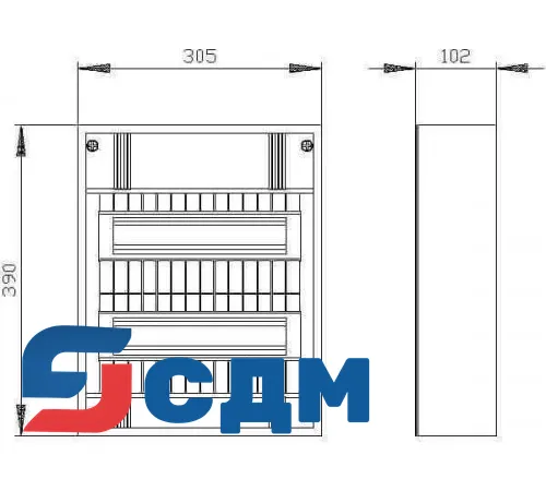 8GB5024-0KM Небольшие распределительные щиты