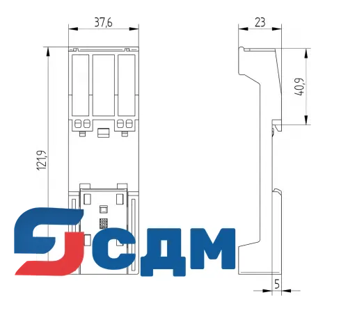 Siemens 6EP1971-1BA00 Программируемый контроллер