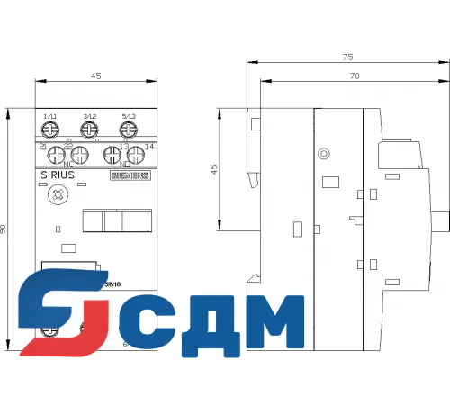 Siemens 3RV1011-0FA15 Автоматический выключатель