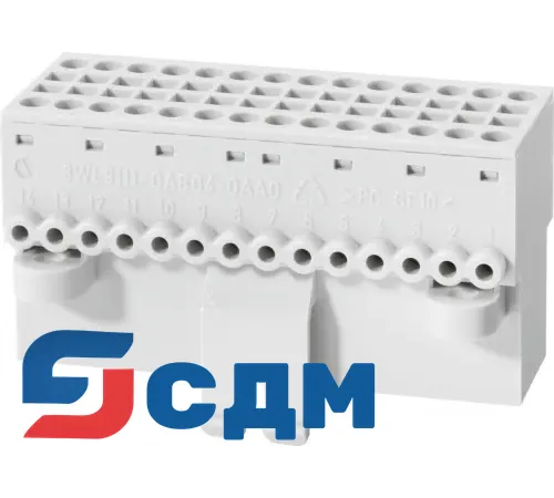 3WL9111-0AB04-0AA0 Подсоединение вспомогательных цепей