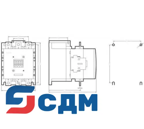 3RT1476-6AP36 SIRIUS 3RT.4 Контактор для резистивных нагрузок (AC-1), 3-полюсные