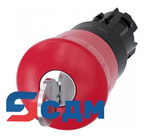 3SU1000-1HF20-0AA0 Кнопка грибовидная АВАРИЙНОЙ ОСТАНОВКИ