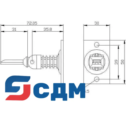 3SE5000-0AV05-1AA6 Корпуса шириной 31 мм в соответствии с EN 50047