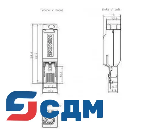 Siemens 6GK1901-1BB10-2AE0 Стандартный кабель IE TP Корд