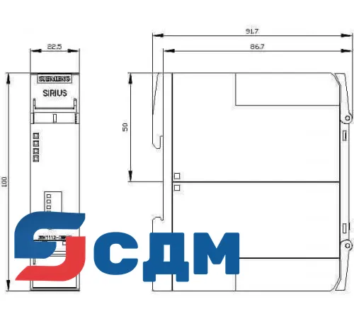 3SK1112-2BB40 SIRIUS 3SK1 Стандартные базовые блоки