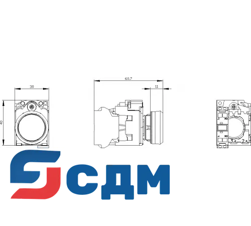 3SU1130-0AB10-3BA0 Кнопка