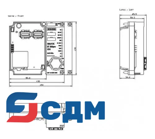6ES7154-8AB01-0AB0 Интерфейсный модуль IM154-8 PN/DP CPU