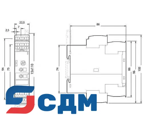Siemens 3RP1505-2AP30 — Реле времени