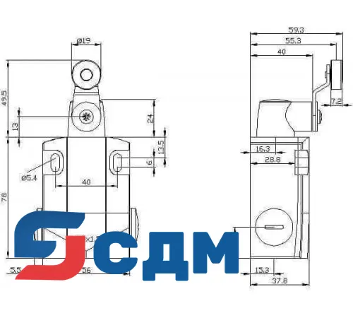3SE5122-0CH01 Корпуса шириной 56 мм