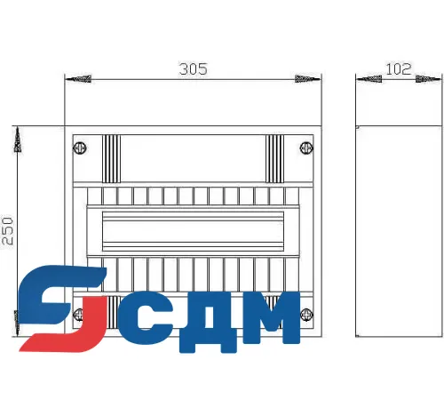 8GB5012-0KM Небольшие распределительные щиты