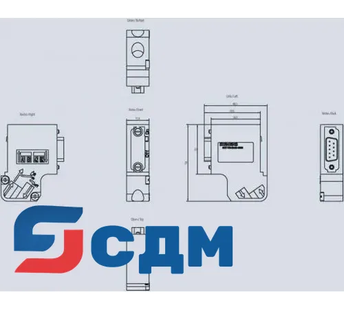 6ES7972-0BA61-0XA0 Коннектор к шине RS 485