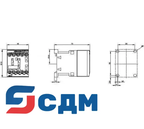 Вспомогательный контактор Siemens 3RH2122-1AM20