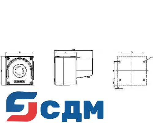 3SU1801-0NA00-2AC2 Кнопка и индикаторные лампы в корпусе