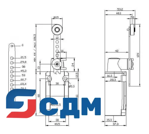3SE5112-0CH62-1AJ0 Корпуса шириной 40 мм в соответствии с EN 50041