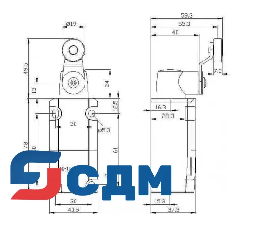 3SE5112-0LH11-1AJ0 Корпуса шириной 40 мм в соответствии с EN 50041