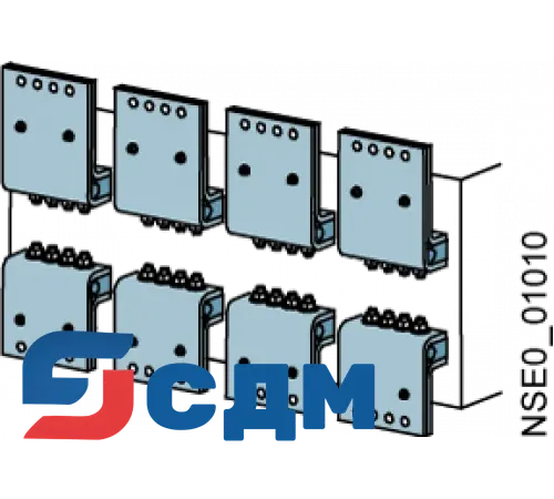 3WL9111-0AL04-0AA0 Фронтальное подсоединение сверху с 1 отверстием