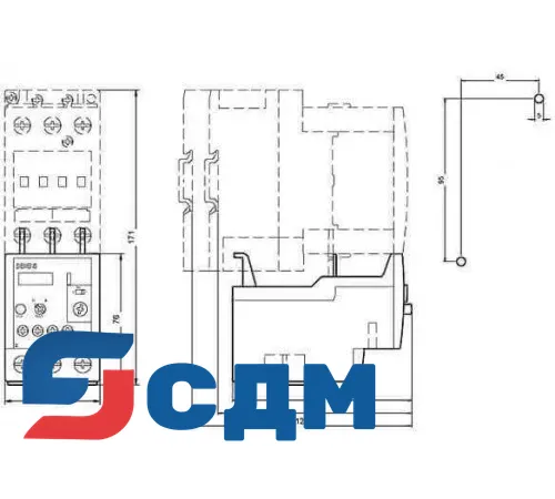 Siemens 3RU1136-4EB0 Тепловые реле перегрузки